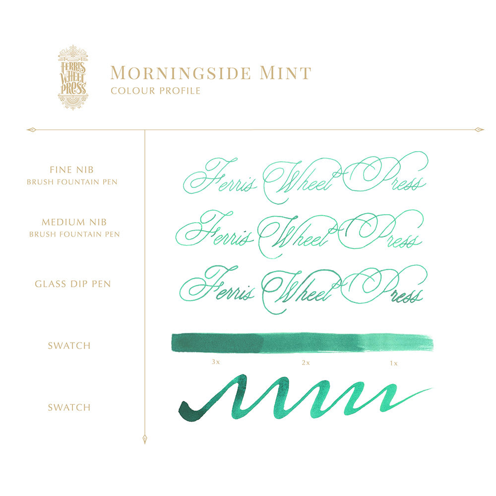 Ferris Wheel Press Morningside Mint (38ml) Bottled Ink (Discontinued)