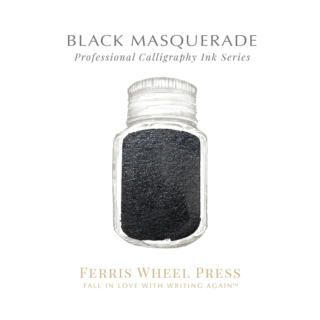 Ferris Wheel Press Black Masquerade Calligraphy (28ml) Bottled Ink