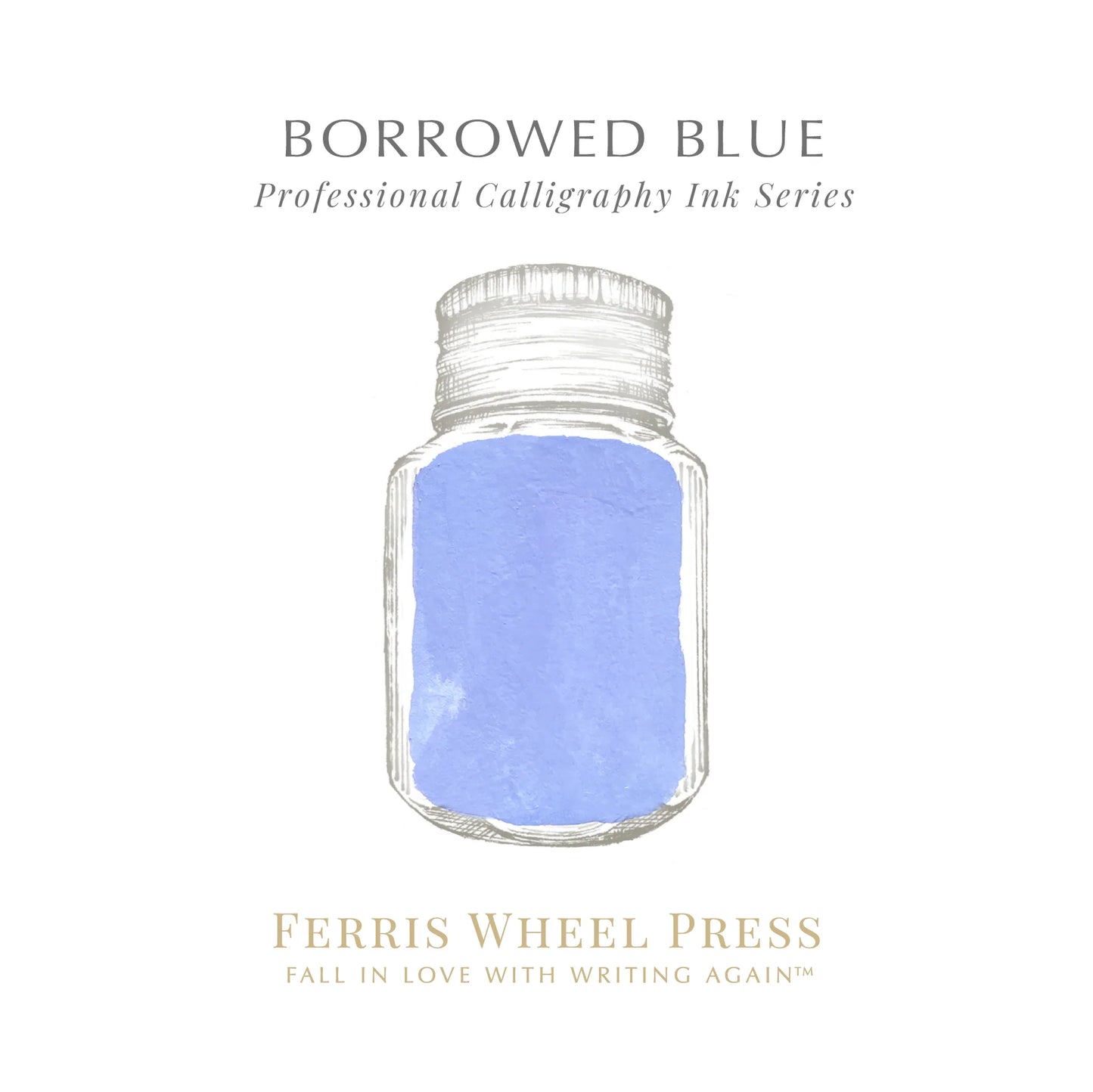 Ferris Wheel Press Borrowed Blue Calligraphy (28ml) Bottled Ink