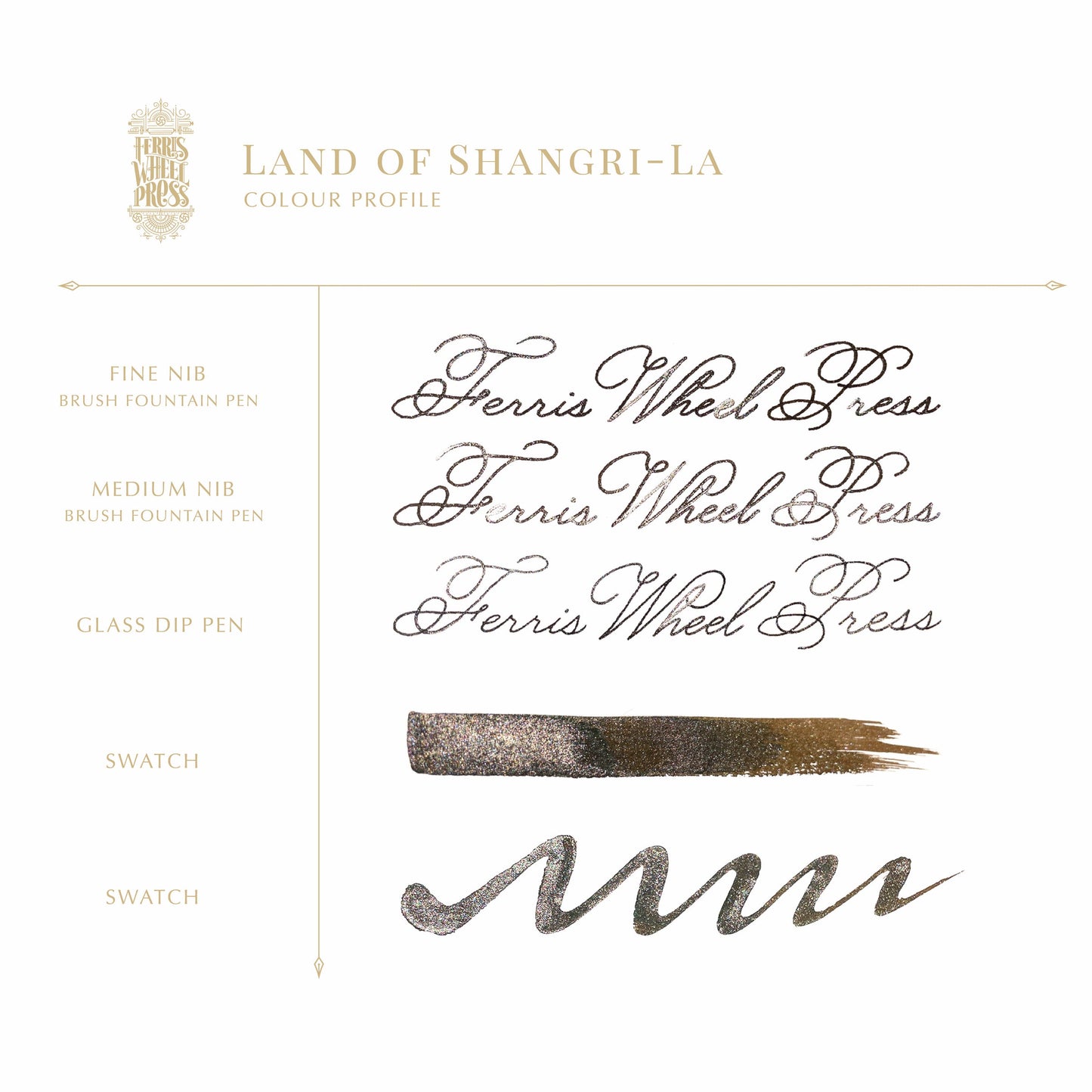 Ferris Wheel Press Curious Collaborations | Land of Shangri-la (38ml) Bottled Ink (Special Edition)