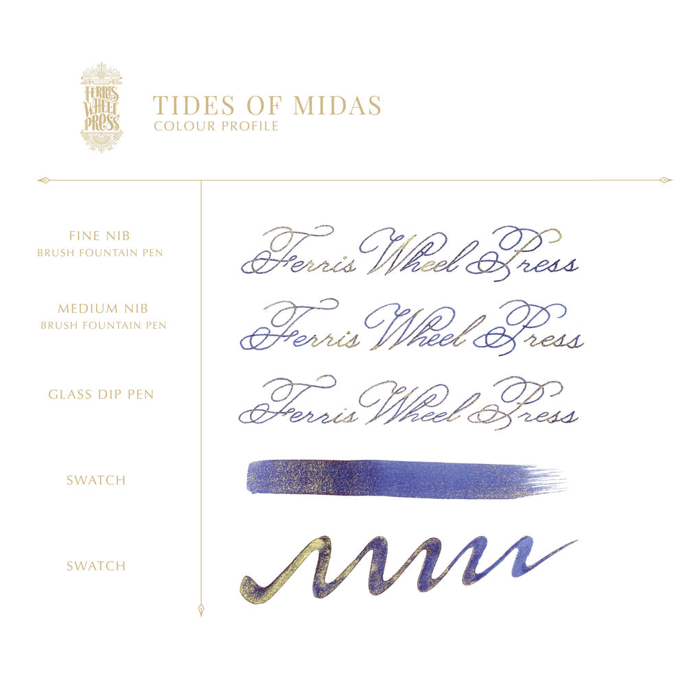 Ferris Wheel Press Ferritales (20ml) Bottled Ink - Tides of Midas