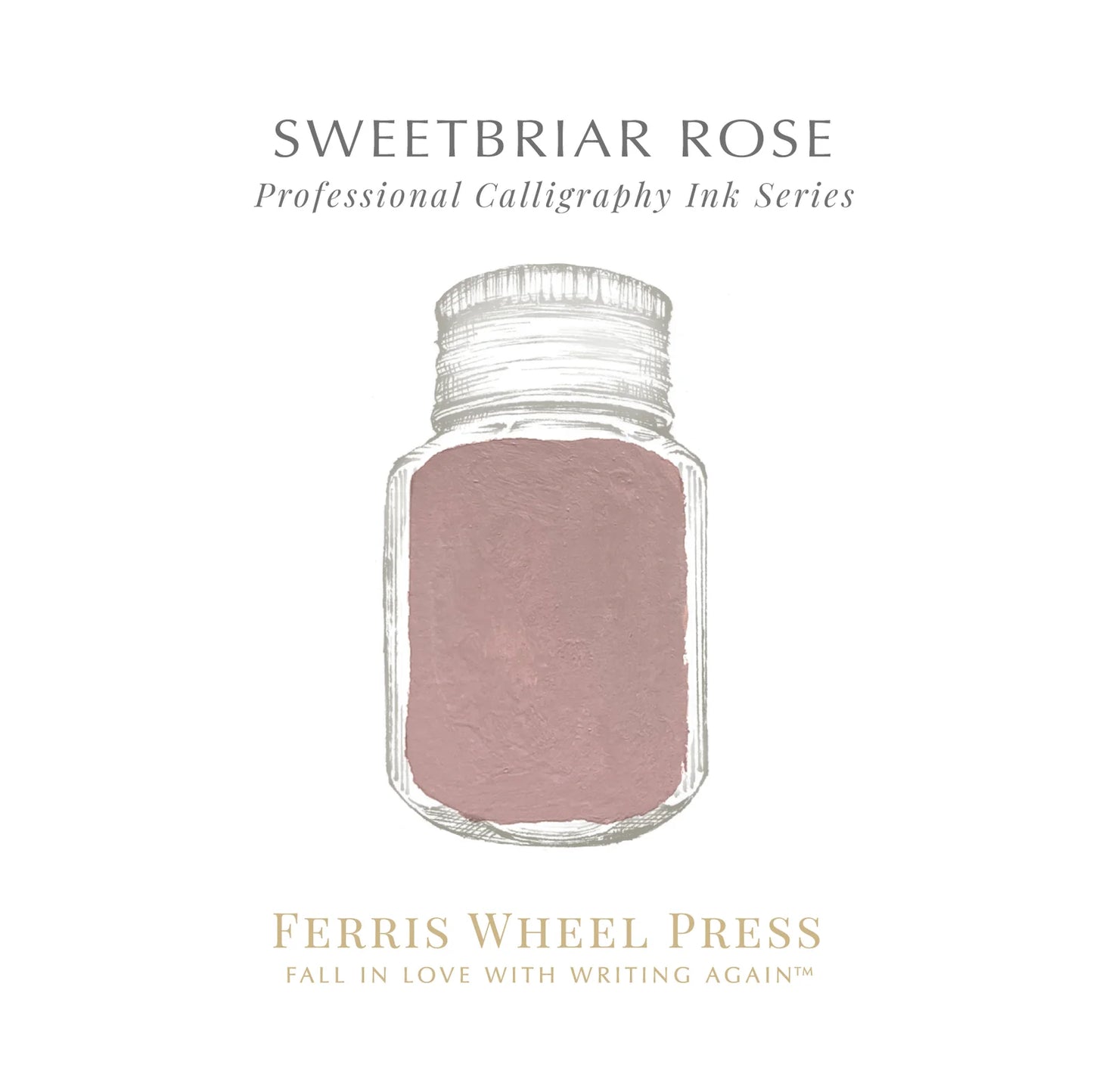 Ferris Wheel Press Sweetbriar Rose Calligraphy (28ml) Bottled Ink