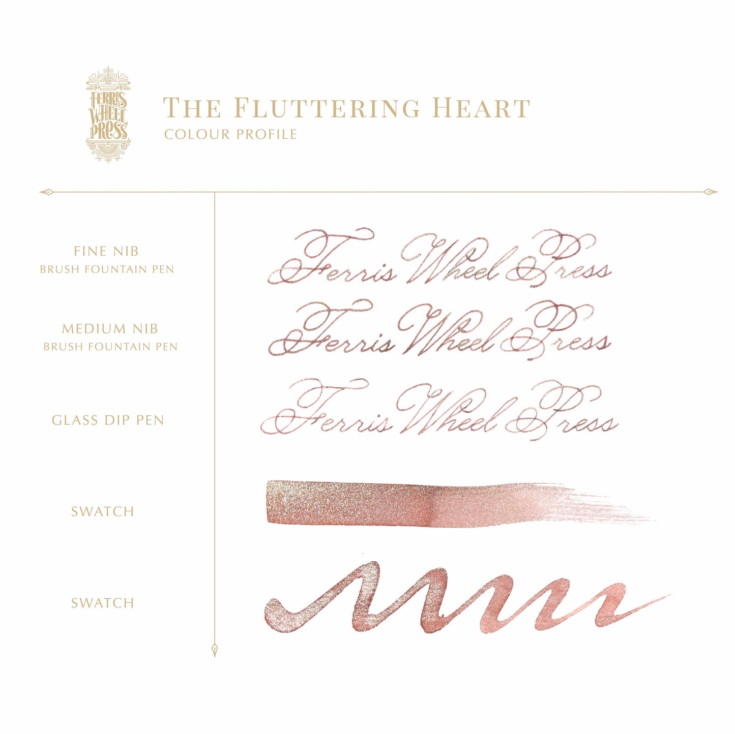 Ferris Wheel Press Fluttering Heart (38ml) Bottled Ink (Discontinued)