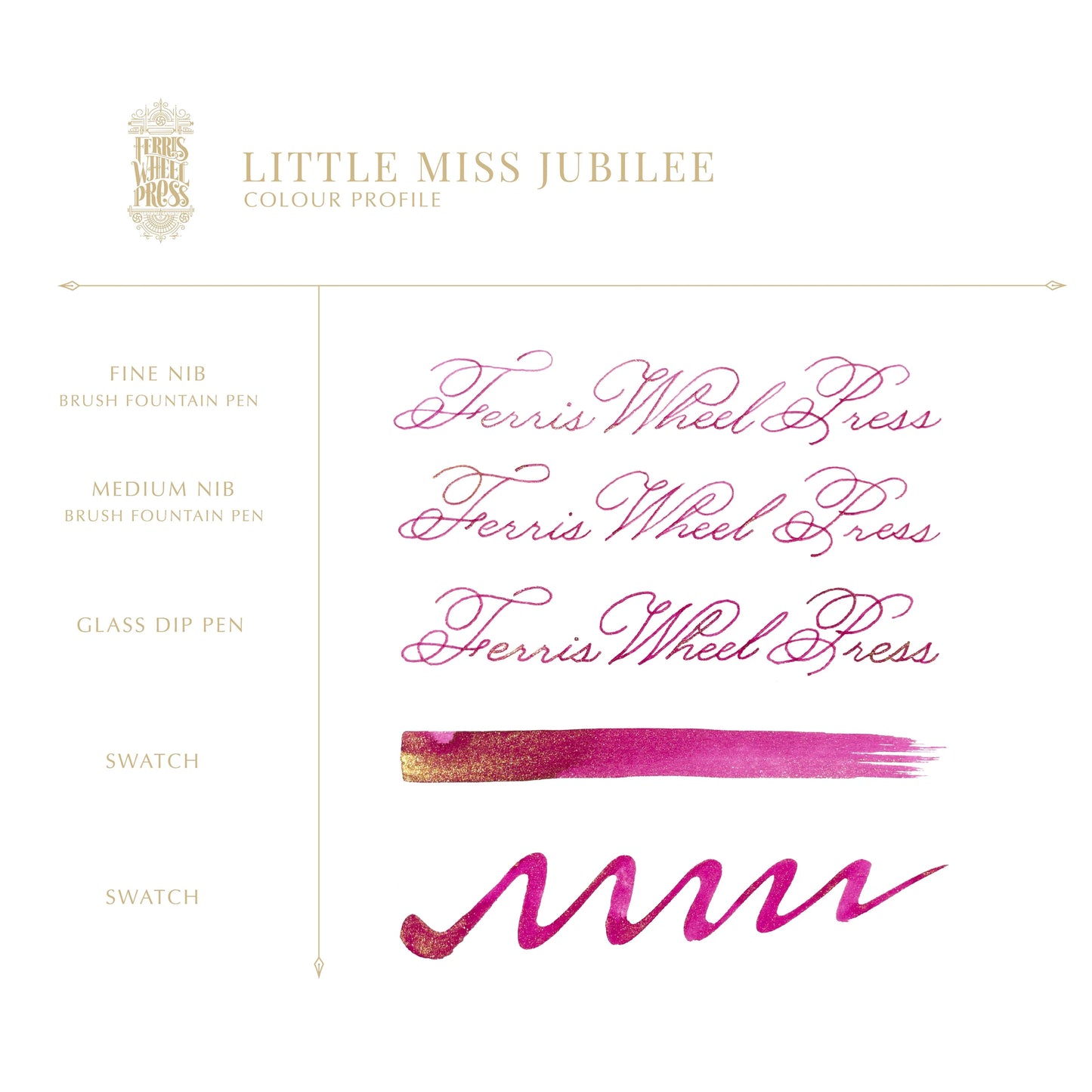 Ferris Wheel Press Little Miss Jubilee (38ml) Bottled Ink (Limited Edition)