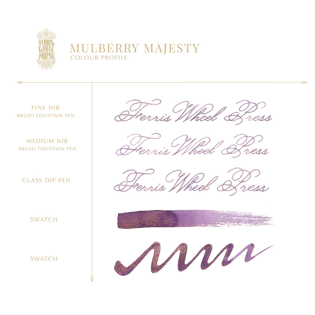Ferris Wheel Press Mulberry Majesty (38ml) Bottled Ink