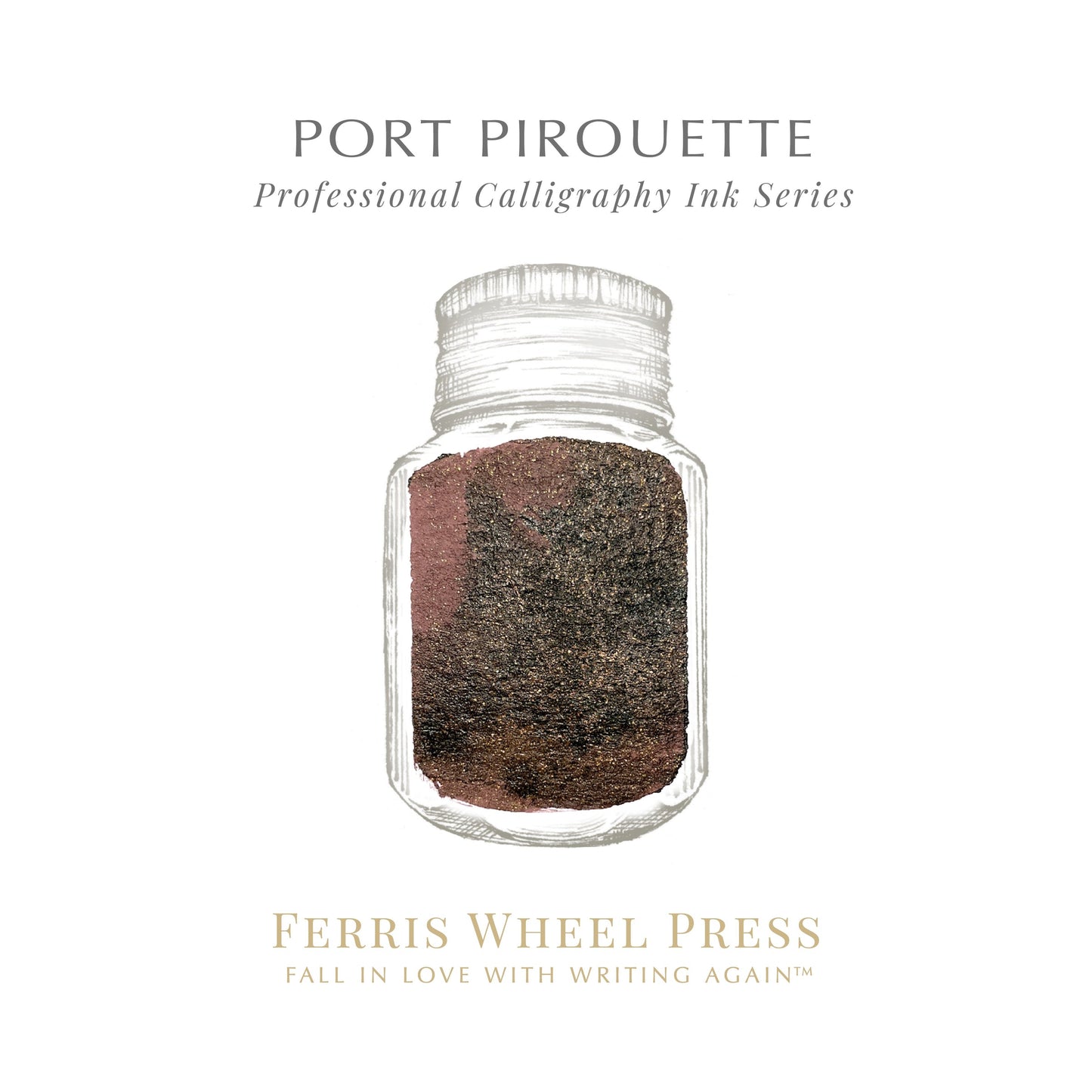 Ferris Wheel Press Port Pirouette Calligraphy (28ml) Bottled Ink