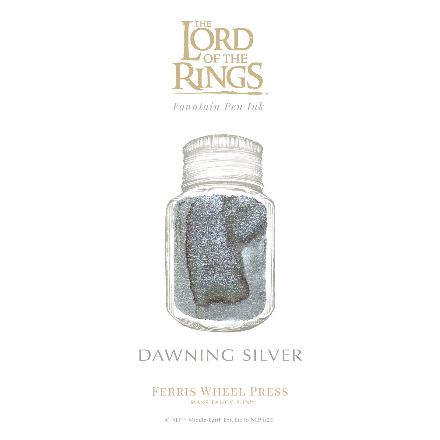 Ferris Wheel Press Lord of the Rings Dawning Silver (10ml) Bottled Ink