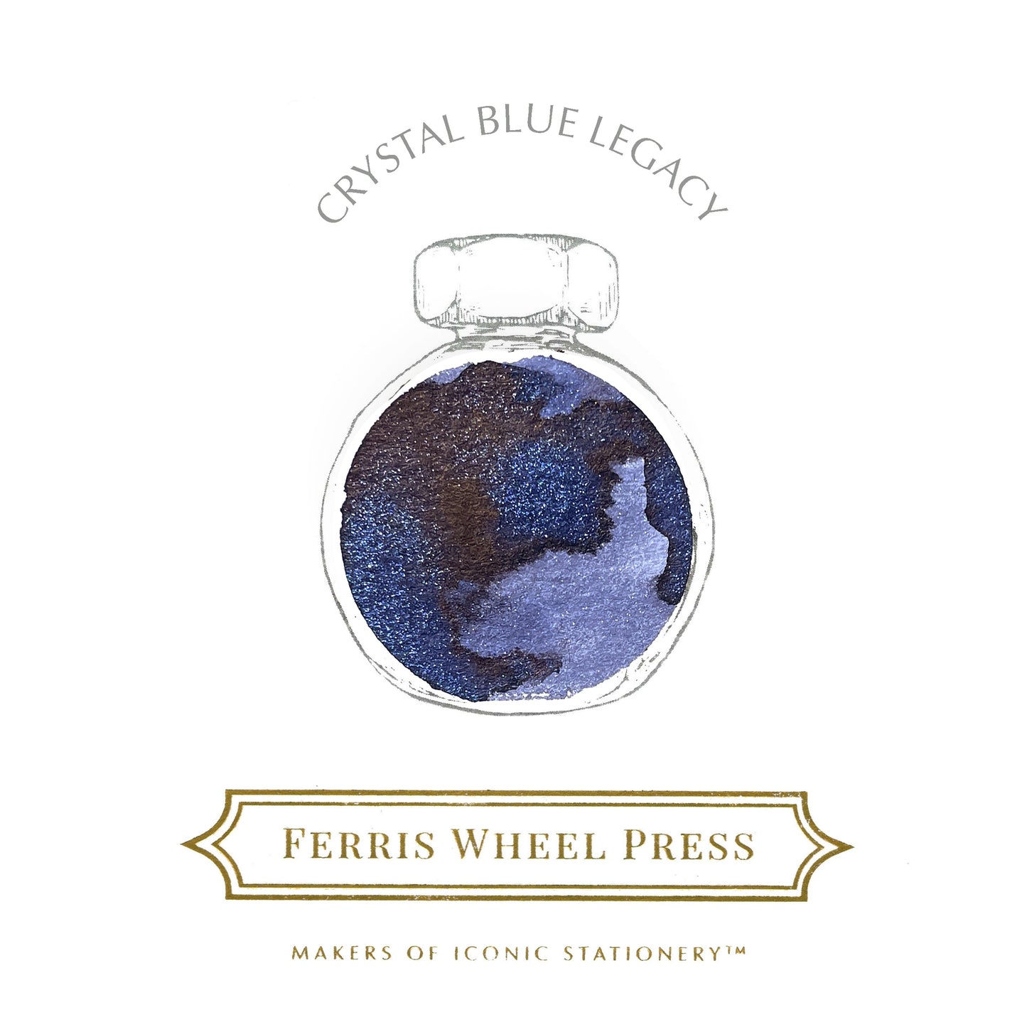 Ferris Wheel Press Crystal Blue Legacy (38ml) Bottled Ink