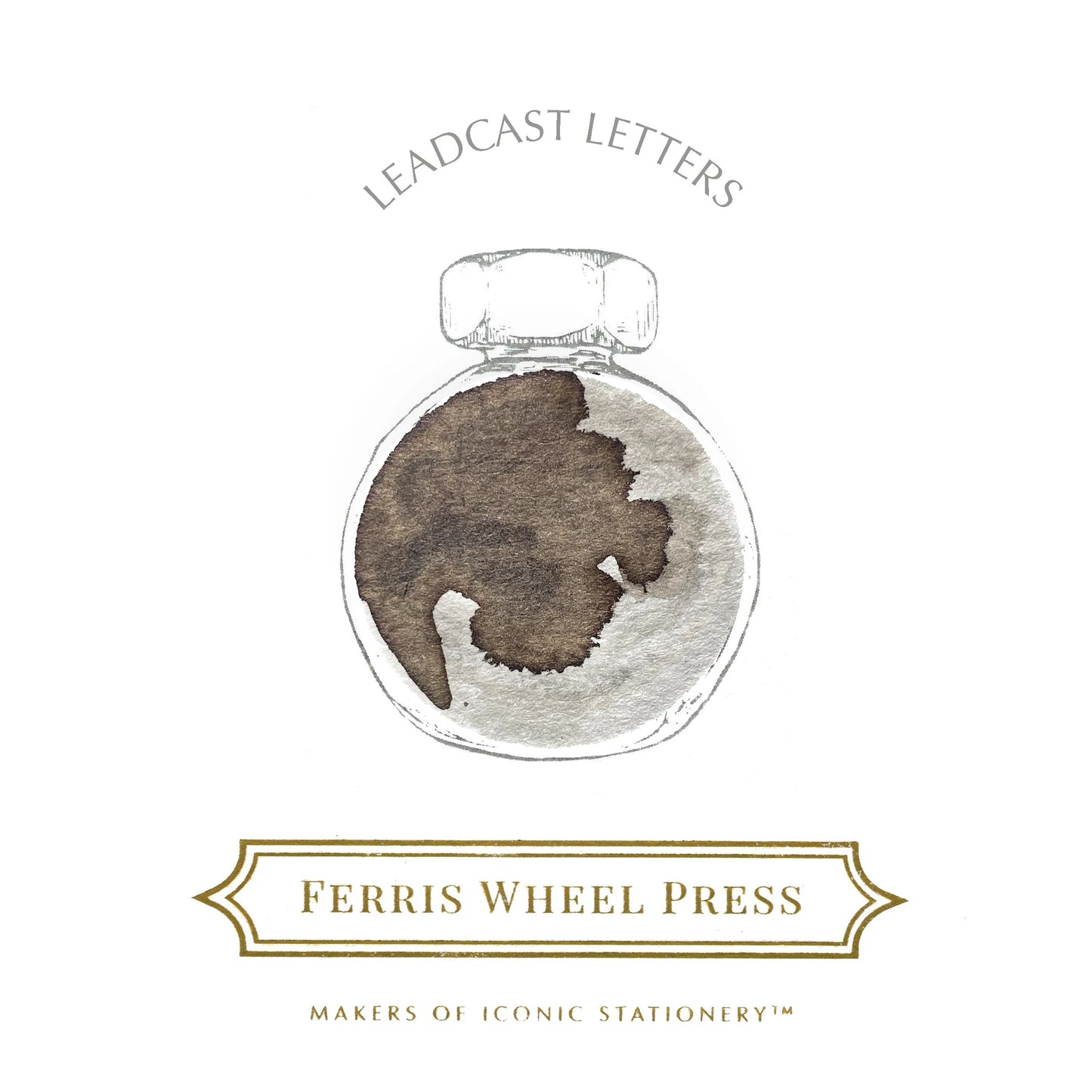 Ferris Wheel Press Leadcast Letters (10ml) Bottled Ink