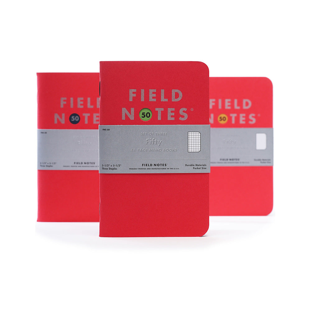 Field Notes Fifty Notebook - Graph (3-Pack)