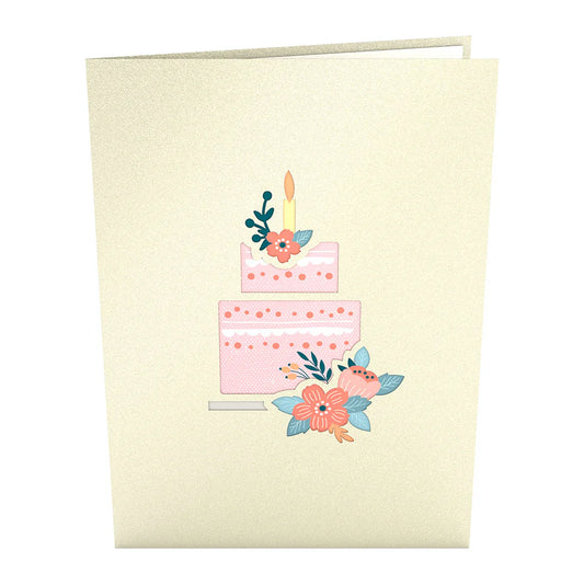 Lovepop Pop-Card - Floral Birthday Cake