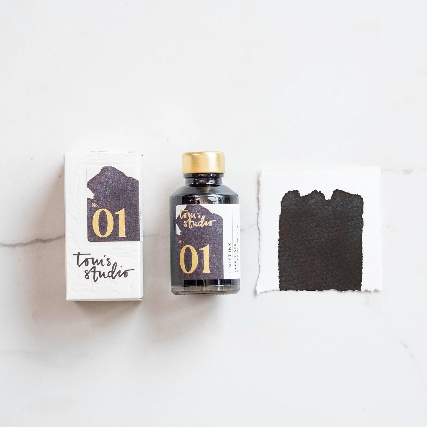 Tom's Studio 01 Deep Black (50ml) Bottled Ink