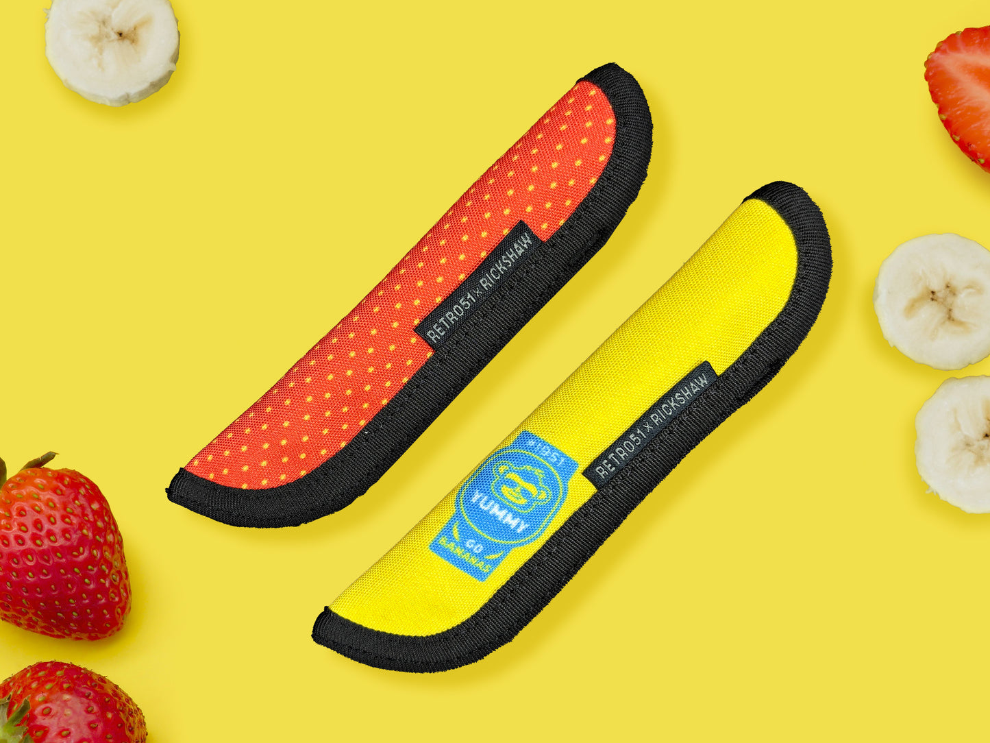 Rickshaw Bagworks 1-Pen Sleeve - Strawberry (Retro 51 Design - Fruit Series)