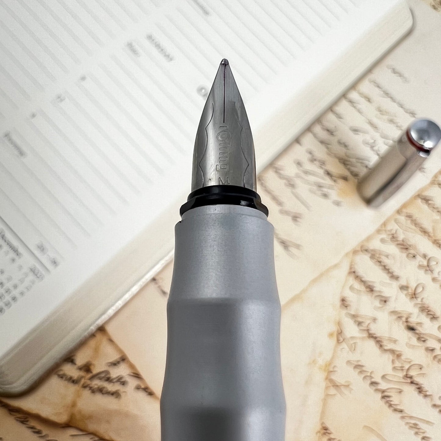 Pre-Owned Rotring Esprit Fountain Pen Stainless Steel M