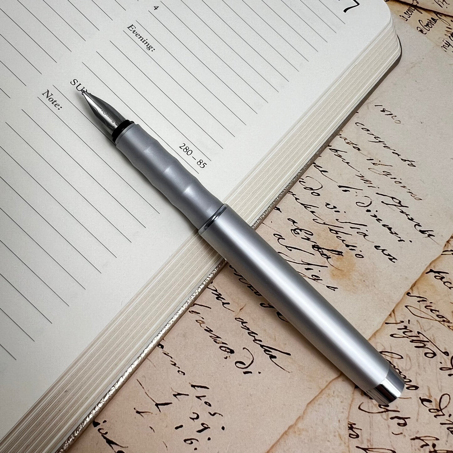 Pre-Owned Rotring Esprit Fountain Pen Stainless Steel M