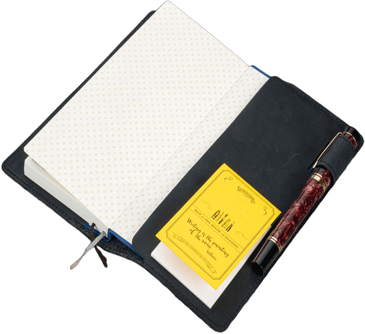 Galen Leather Slim Hobonichi Planner Cover - Crazy Horse Graphite