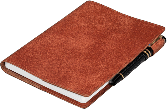 Galen Leather Slim A5 Notebook/Planner Cover - Aged Copper