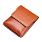 Galen Leather 5 Pen Flap Case - Brown