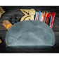 Galen Leather Lunar Makeup/Toiletry Bag - Crazy Horse Smoky