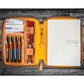 Galen Leather A5 Zippered Notebook Folio - Crazy Horse Honey Ochre
