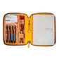 Galen Leather A5 Zippered Notebook Folio - Crazy Horse Honey Ochre