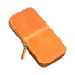 Galen Leather 3 Slot Zippered Magnum Opus Pen Case - Crazy Honey Ochre (with Removable Pen Tray)