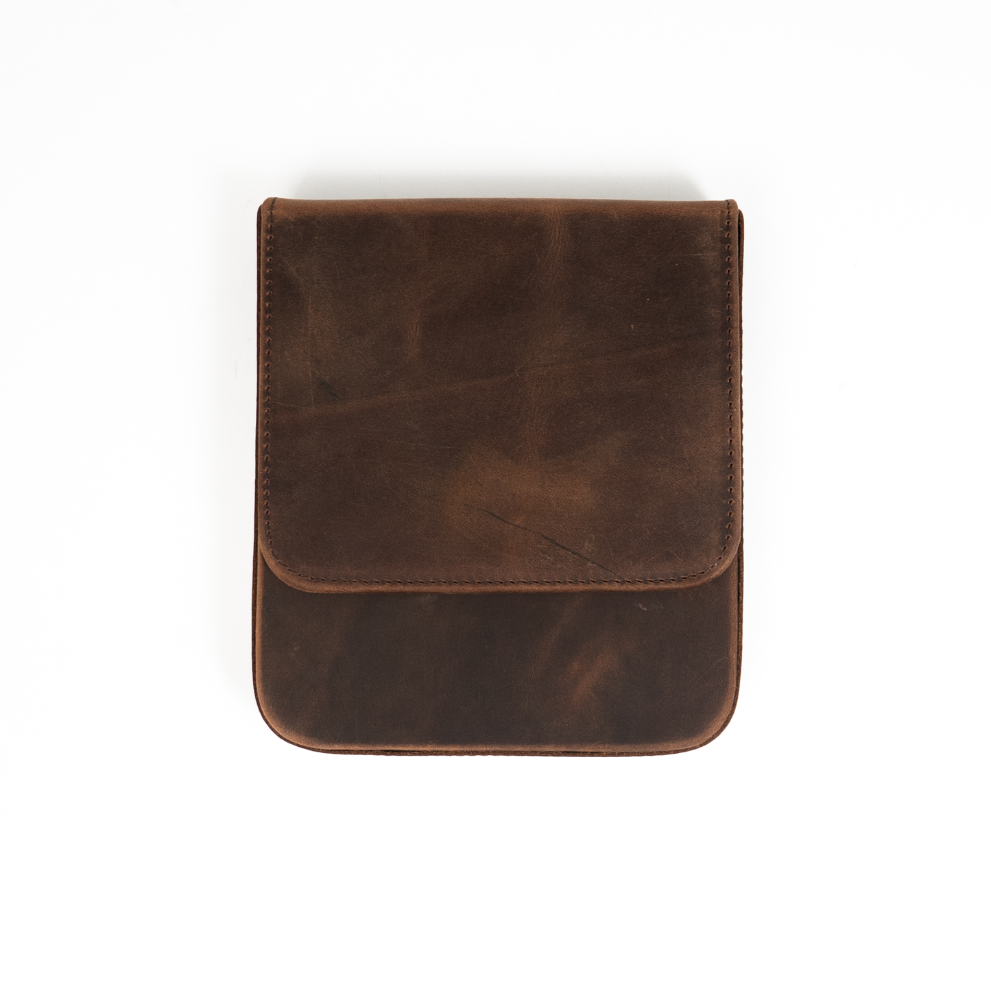 Galen Leather 6 Slot Magnum Opus Pen Case - Havana Brown (with Removable Tray)