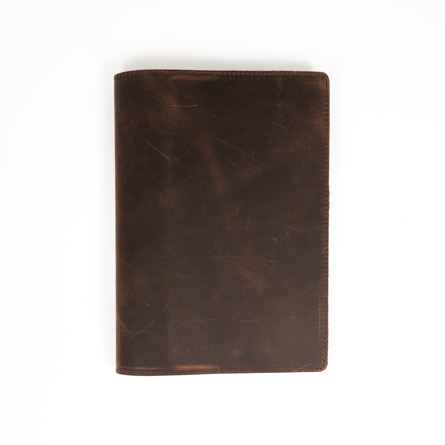 Galen Leather Slim A5 Notebook/Planner Cover - Havana Brown