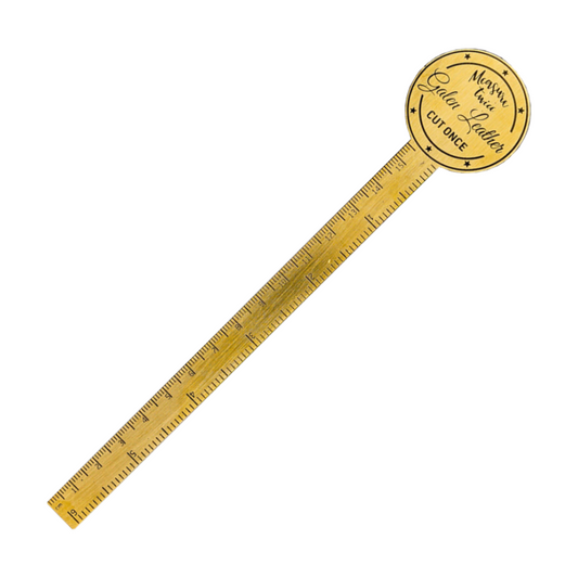 Galen Leather Co. Brass Ruler - Letter Opener