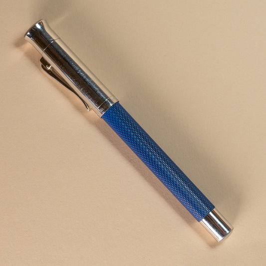 Pre-Owned Graf Von Faber-Castell Blue Guilloche Fountain Pen - Fine