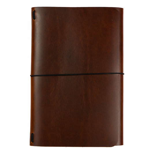 Grit Mercantile Premium A5 Trifold Leather Journal Cover - Antique Copper