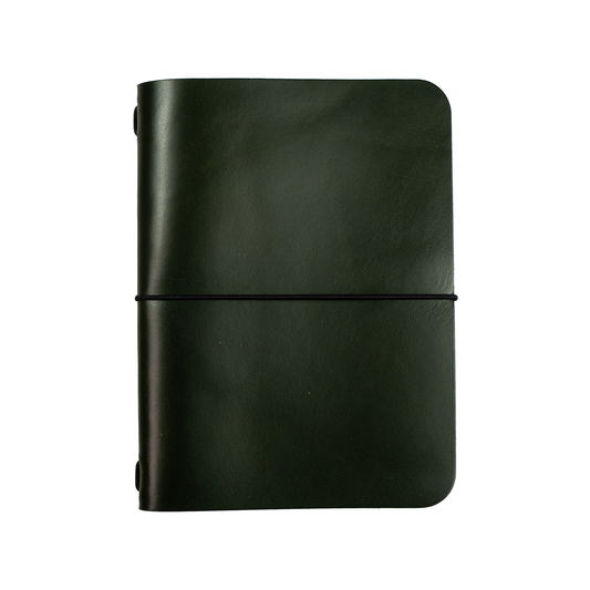 Grit Mercantile Premium A6 Leather Journal Cover - Green