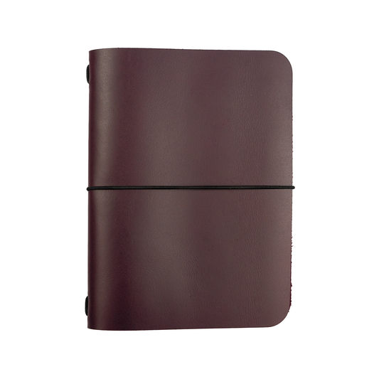 Grit Mercantile Premium A6 Leather Journal Cover - Purple