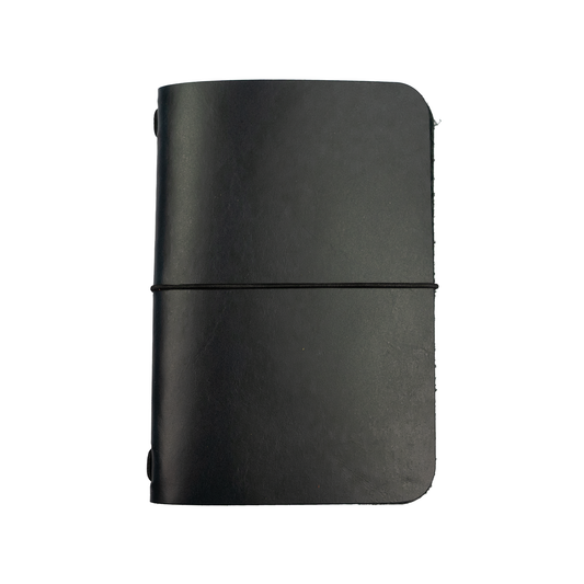 Grit Mercantile Premium Pocket Leather Journal Cover - Navy