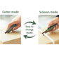 Kokuyo Hakoake 2Way Scissors + Cutter - Standard - Beige