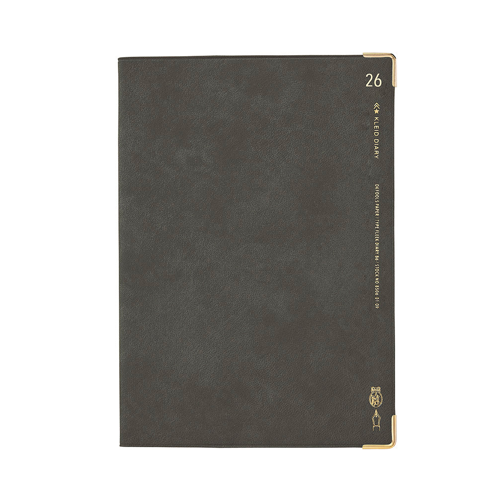 Kleid 2026 Fleek Diary B6 - Charcoal