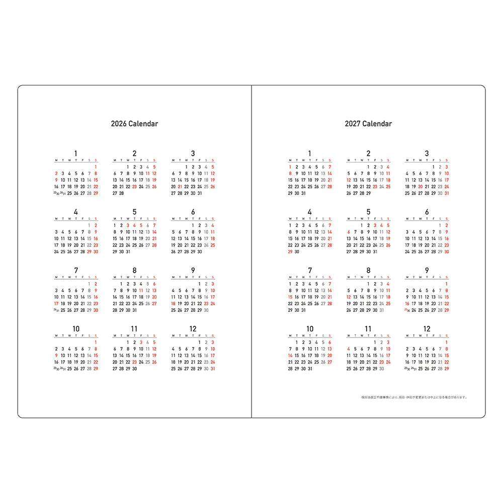 Kleid 2026 Fleek Diary B6 - White