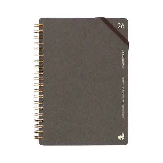 Kleid 2026 Kraft Work Diary B6 - Charcoal