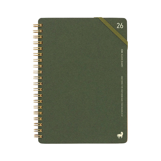 Kleid 2026 Kraft Work Diary B6 - Olive Drab