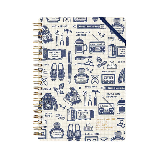 Kleid 2026 Eric x Kleid Ring Diary B6 - White