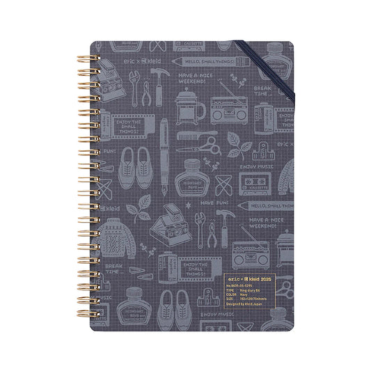 Kleid 2026 Eric x Kleid Ring Diary B6 - Navy
