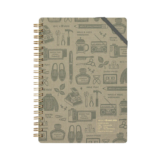 Kleid 2026 Eric x Kleid Ring Diary B6 - Greige