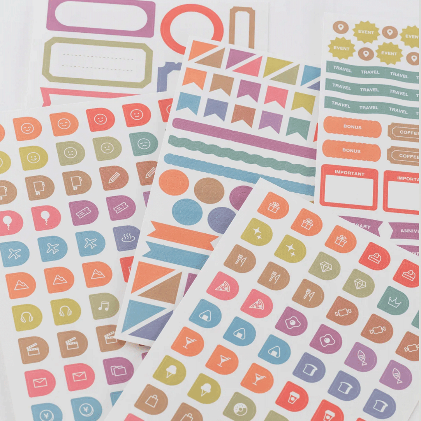 Hobonichi TSUKI no IRO Sticker Set - Schedule
