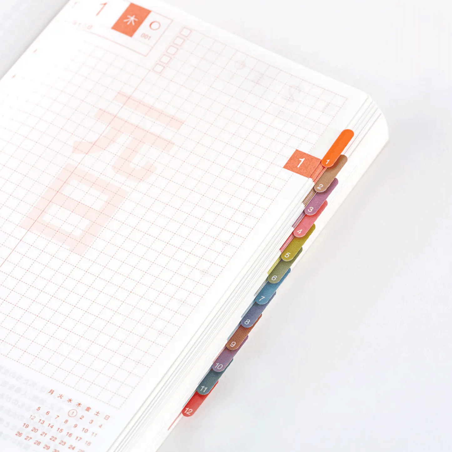 Hobonichi TSUKI no IRO Index Stickers