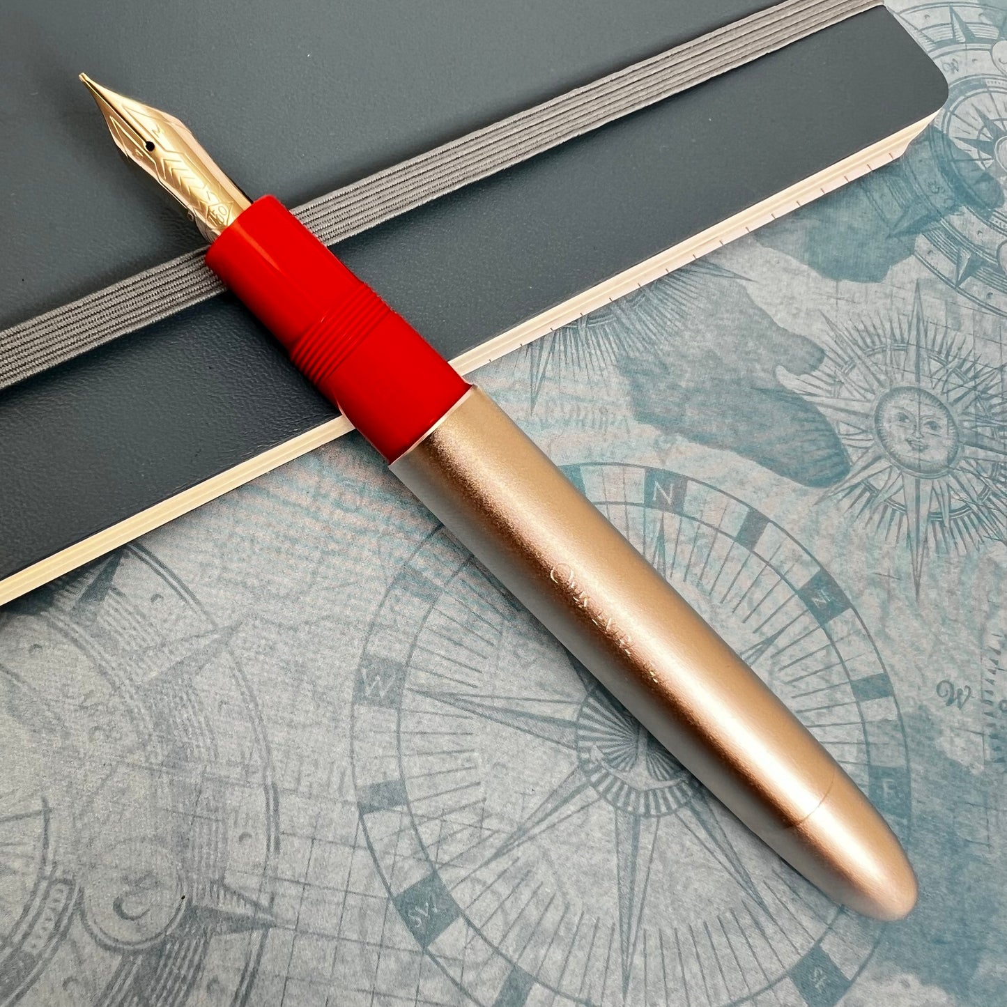 Pre-Owned Omas Mille Miglia Fountain Pen 18K M