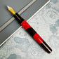 Pre-Owned RAW Grenadilla Black Wood and Ash Burr Fountain Pen 18K M