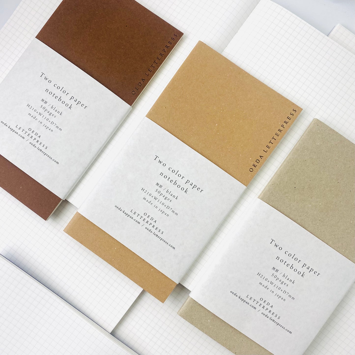 Oeda Letterpress 2 Paper Notebook Craft