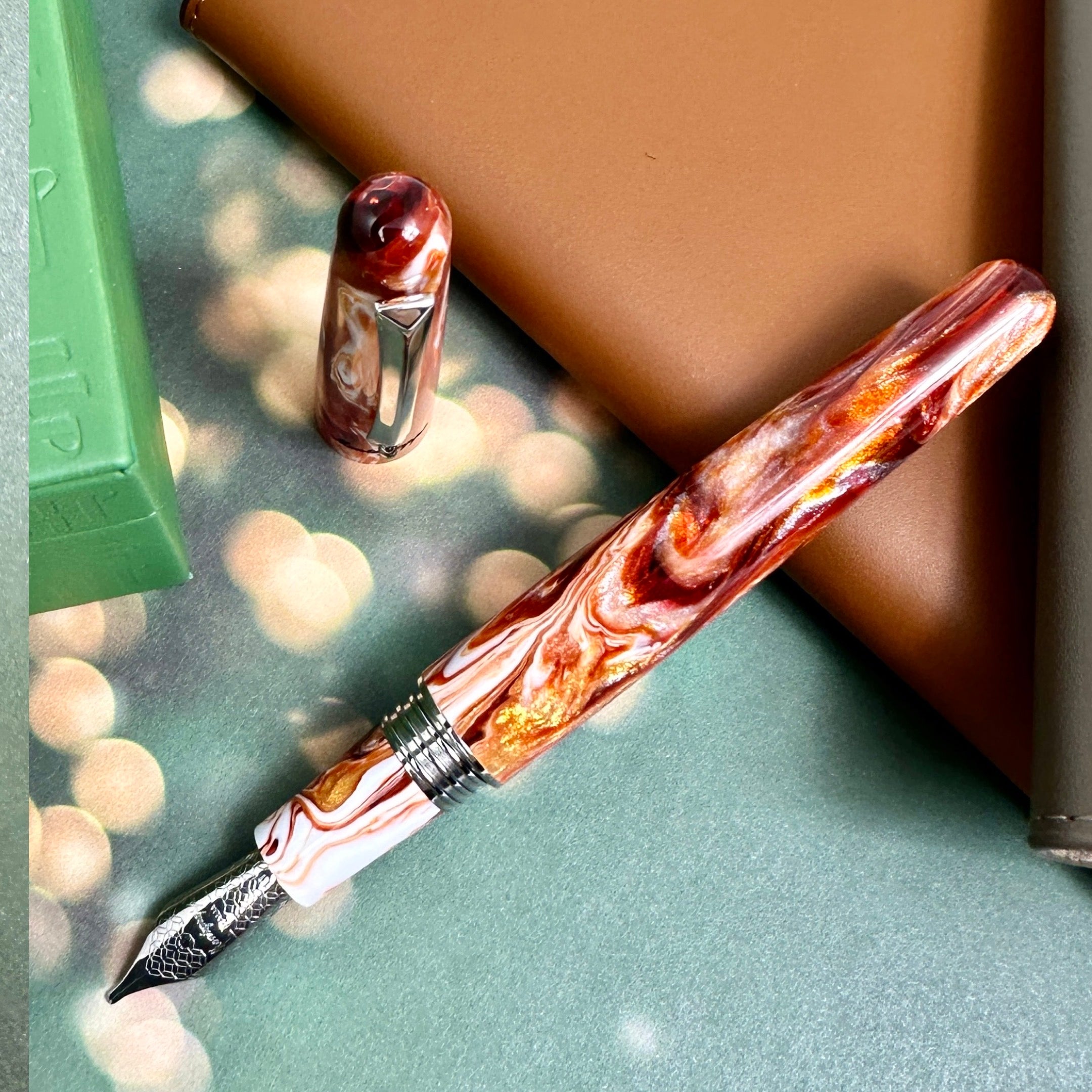 Montegrappa Elmo Fountain Pen - Brown Sugar Milk (Dromgoole's