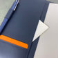Orom Leather Refillable Journal - Navy (7.25x9.25)