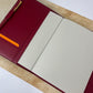 Orom Leather Refillable Journal - Red (7.25x9.25)